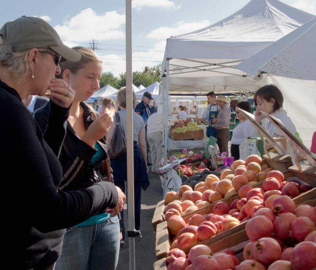 Local food market in Peebles